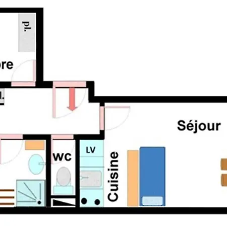 Pour 6 Personnes Avec Balcon, Wifi Gratuit Et Casier A Skis - Fr-1-508-267 Apartment *